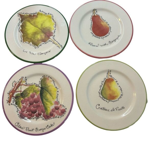 Set of 4 Furio Home salad plates by Rosanna - Picture 1 of 4